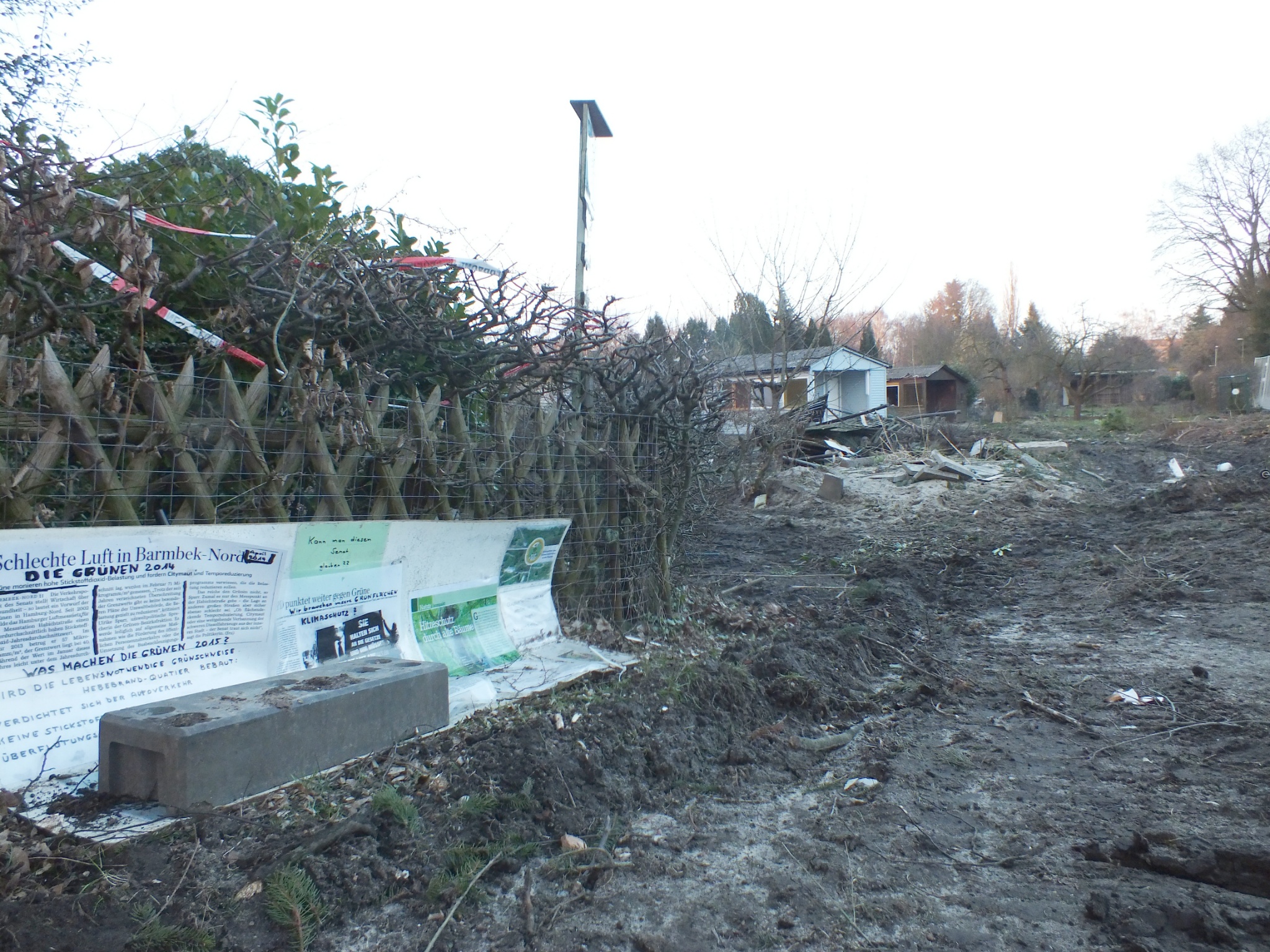 Februar 2016 Pergolenviertel Schlechte Luft, zerstörte Gärten